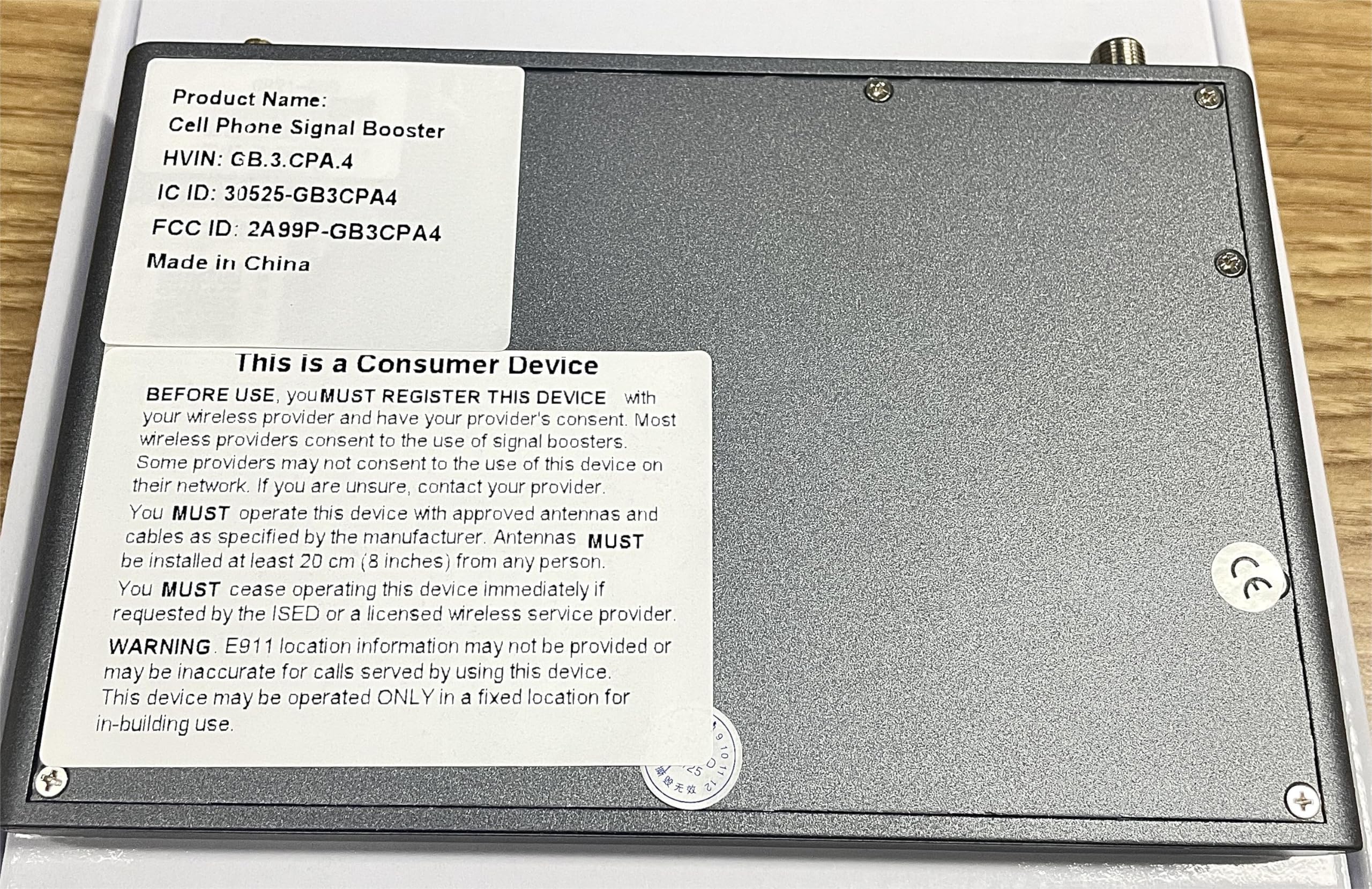 Amplificatore Segnale Cellulare per Casa fino a 150㎡, Facile Installazione con Antenna Incorporata, Display LCD HD, Ripetitore Segnale Cellulare 5G LTE 4G per Wind Tre,TIM,Iliad