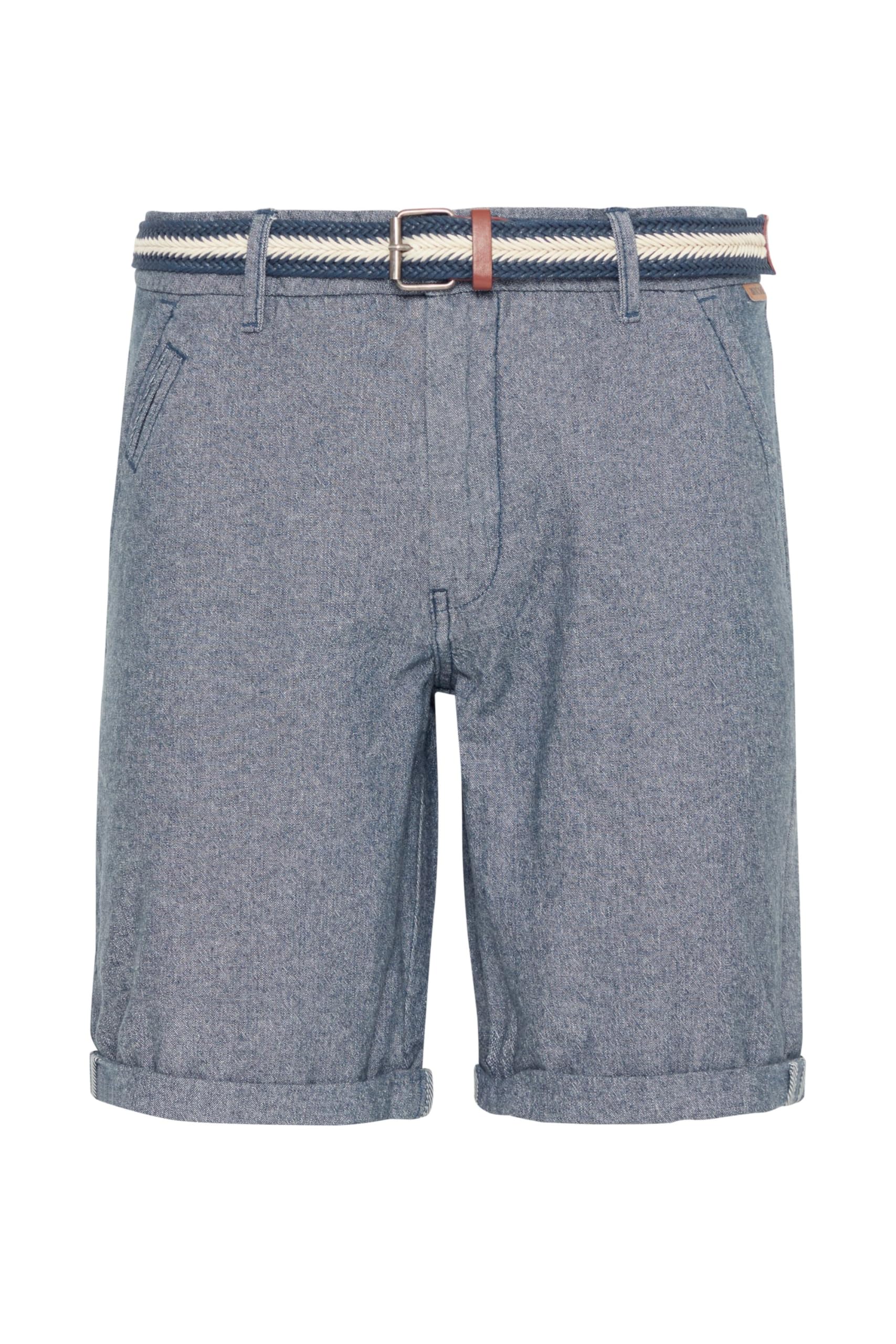 Indicode IDMews Herren Chino Shorts Bermuda Kurze Hose mit Gürtel Eingriffstaschen 100% Baumwolle Regular fit