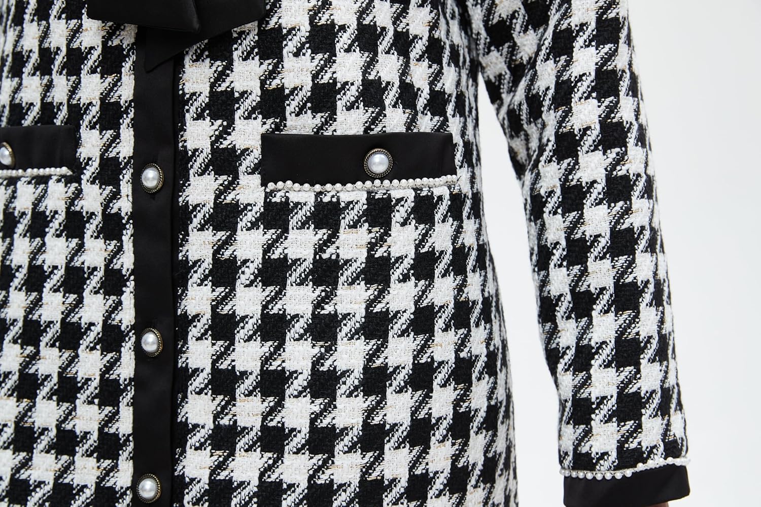 ワンピース S tweed balloon dress mini Tweed Dress | The Amelie