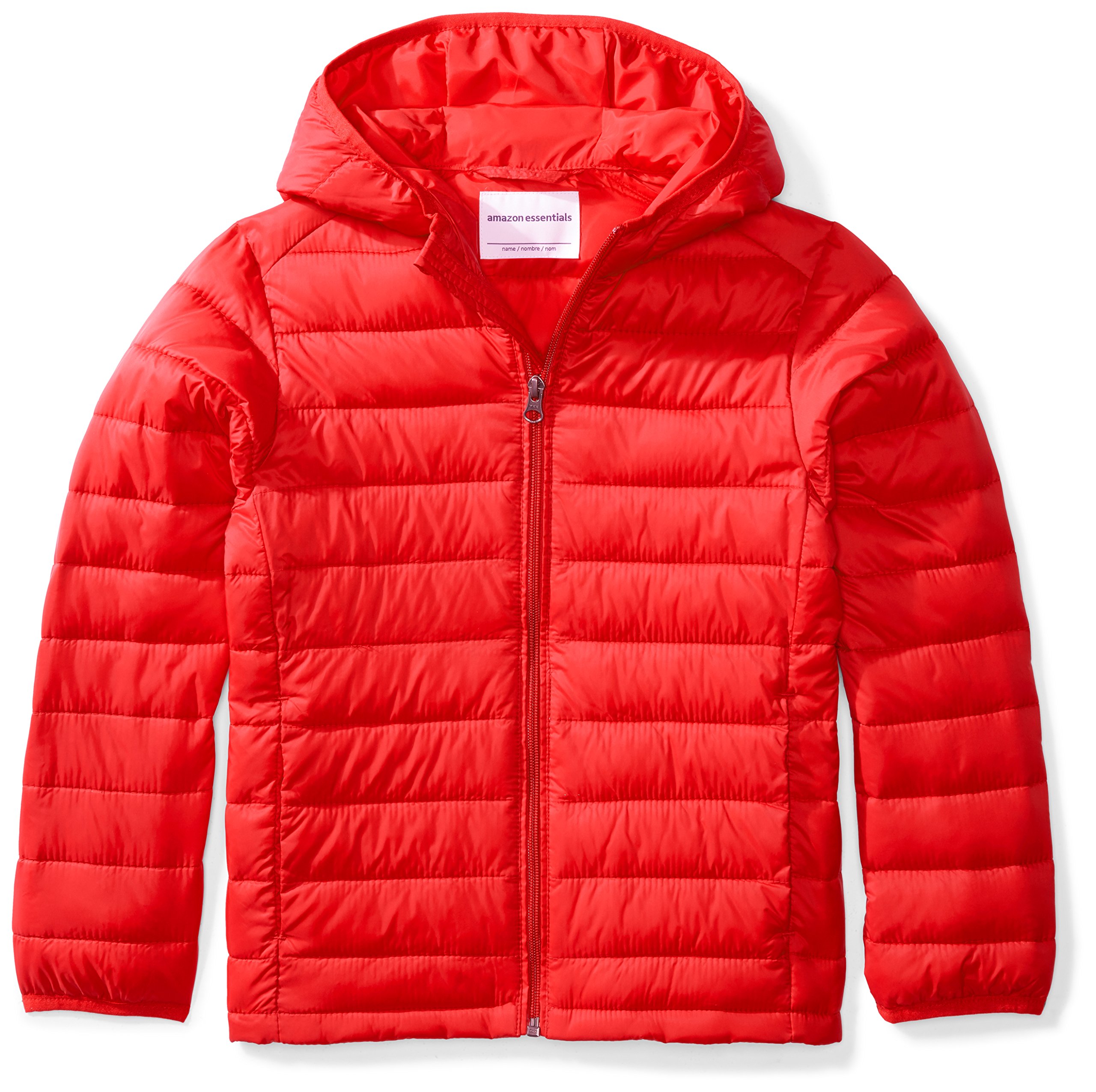 Photo 1 of **USED** Amazon Essentials Boys and Toddlers' Lightweight Water-Resistant Packable Hooded Puffer Coat XX-Large Red