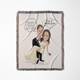 3dRose Prince William and Kate Middleton Wedding Woven Blanket