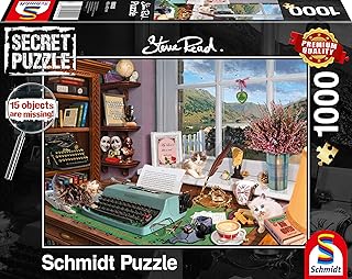 Comprar Schmidt Spiele- Other License Secret - Puzzle de Escritorio (1000 Piezas), Color carbón (59920)