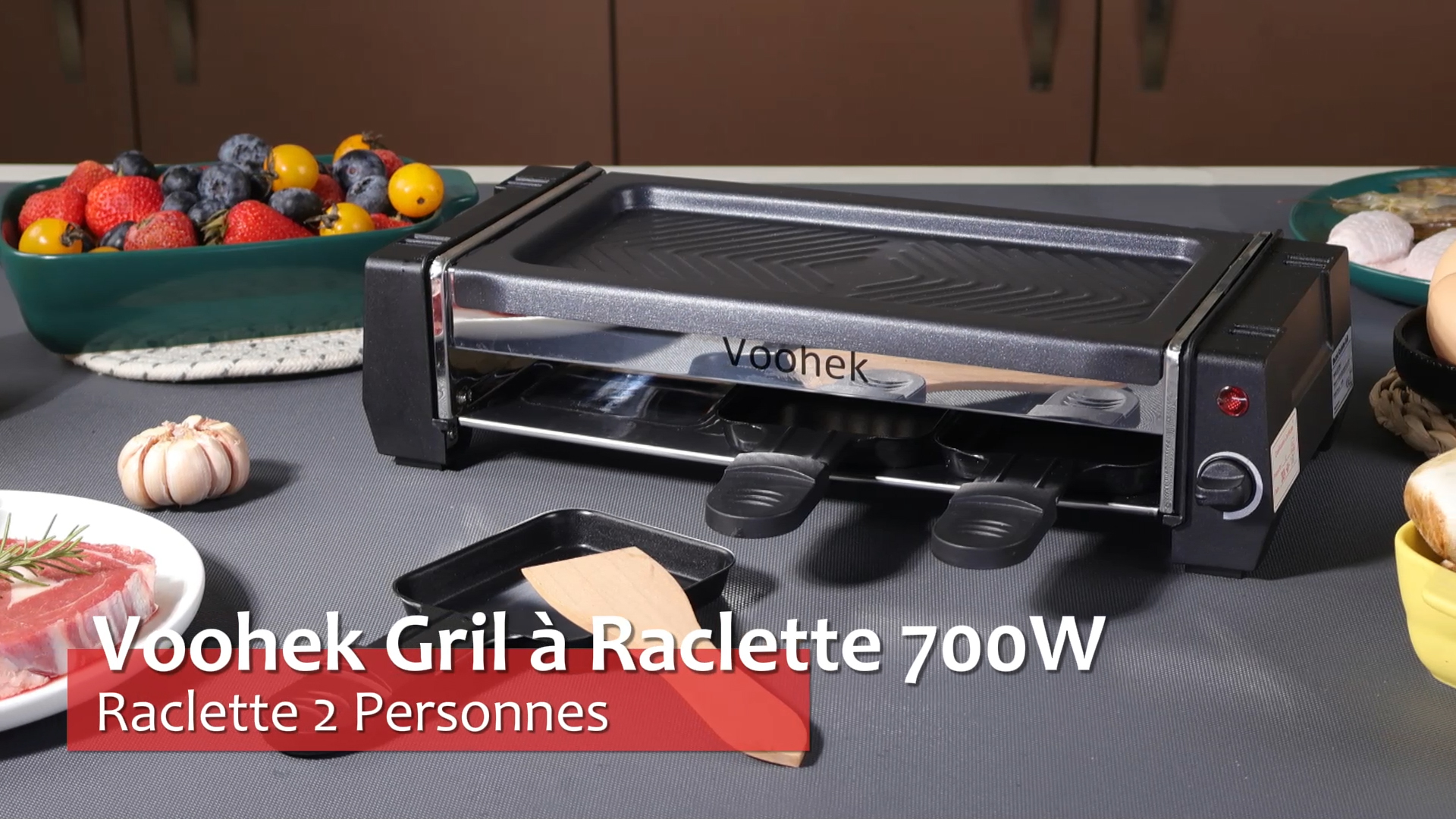 Raclette 2 En 1 Korona 45072 1200W - Grill Électrique Pliable Pour 8 Personnes