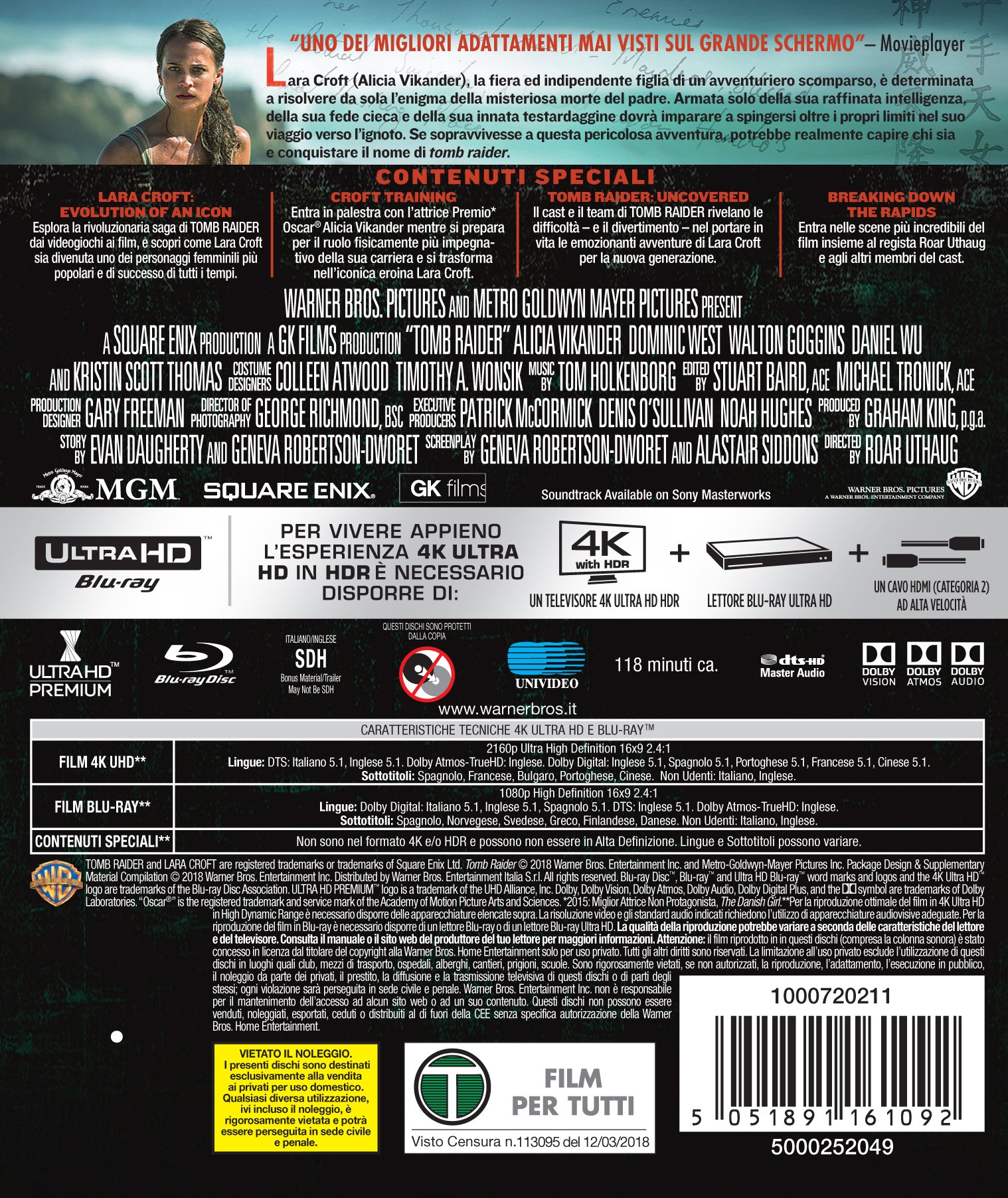 Tomb Raider (4K Ultra-HD+Blu-Ray)