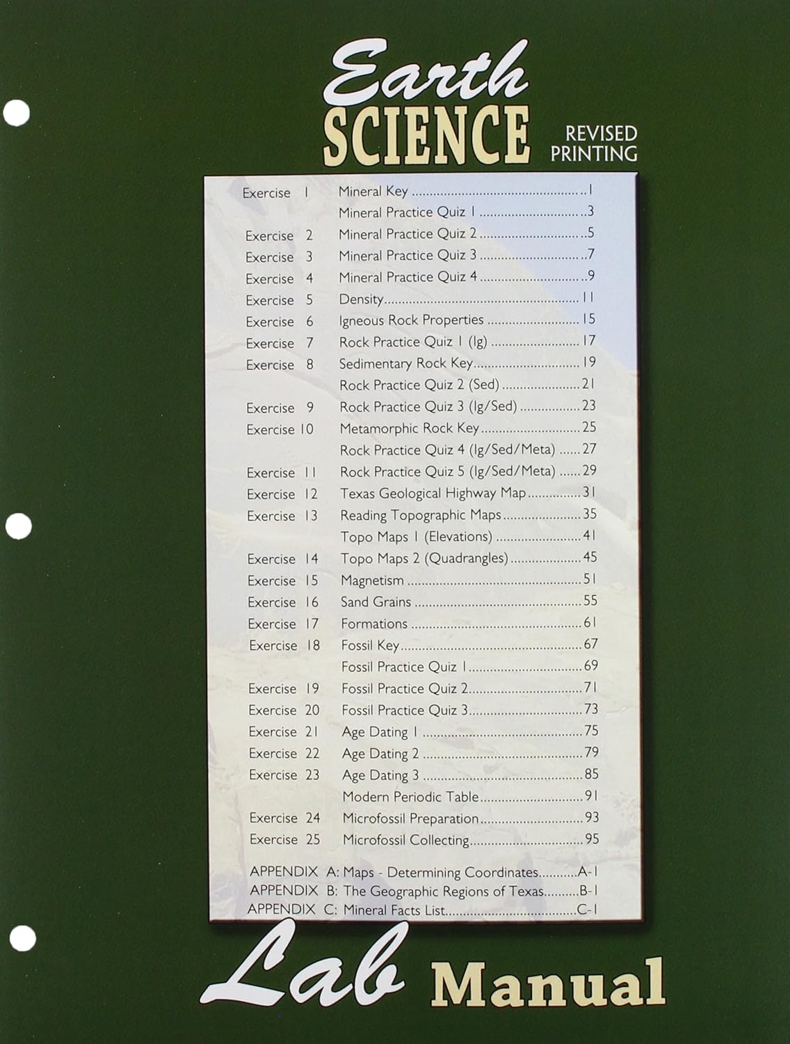 Earth Science Lab Manual Robert Mims 9781465274205 Books