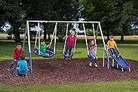 Vista 4 de XDP Recreation Free N' Swing Set + Little Tikes Snug 'n Secure Blue Swing