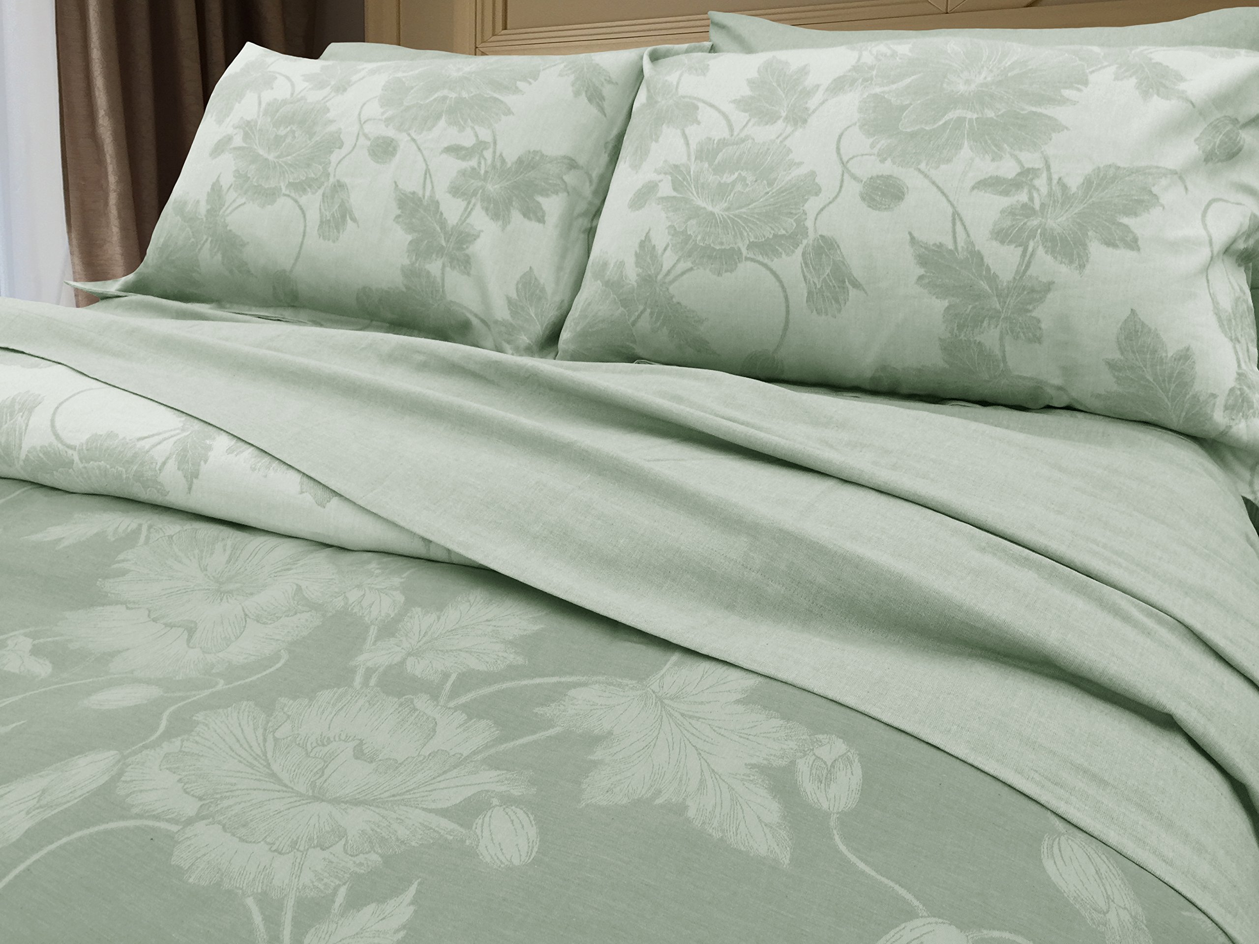 Amazon｜Natural Comfort LC68DCSET-LILY-SAGE-K Yue Home Textile 糸