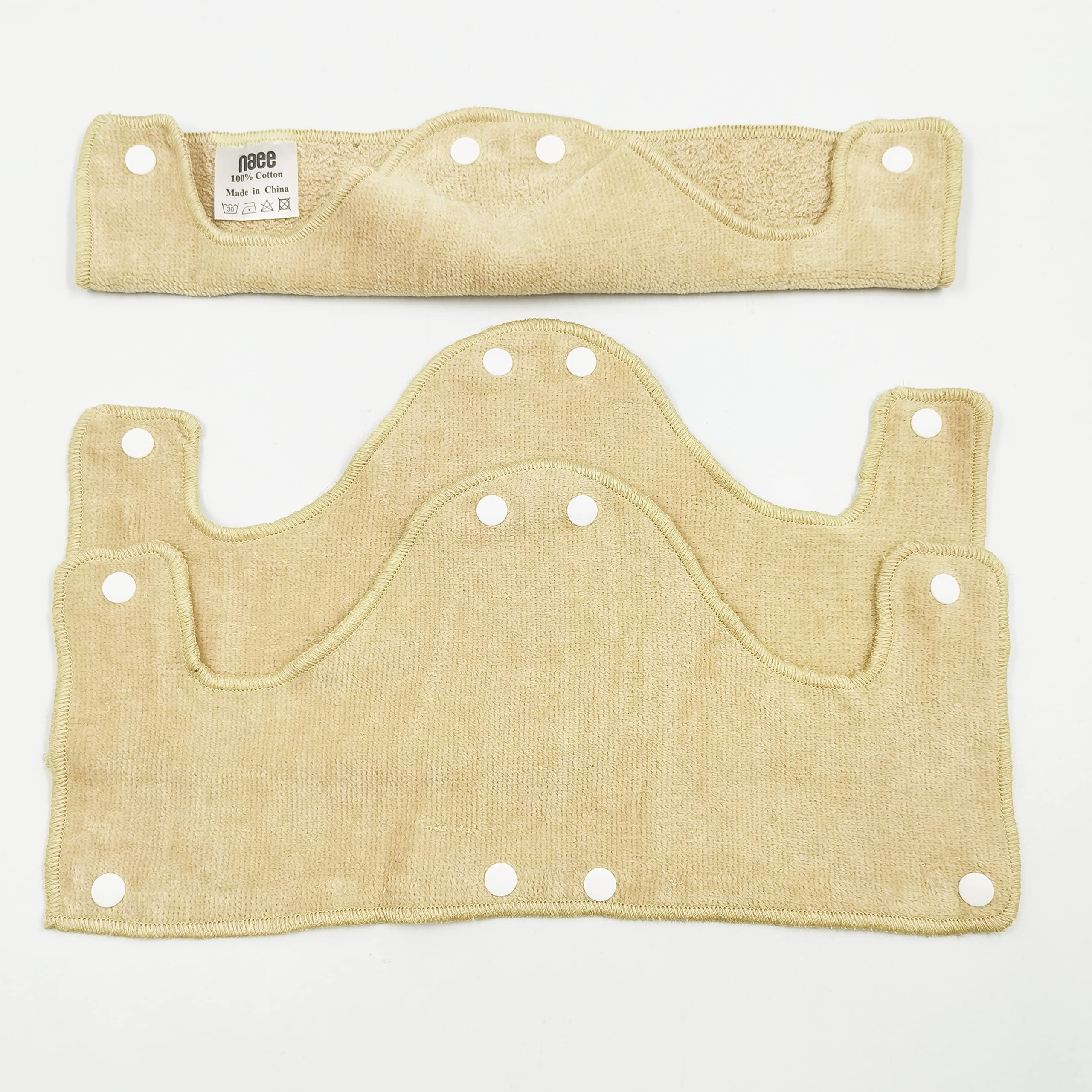 Big Beige Hard Hat - Fascia per il sudore, riutilizzabile, lavabile, in spugna di cotone, con chiusura a scatto, 9 pezzi per confezione