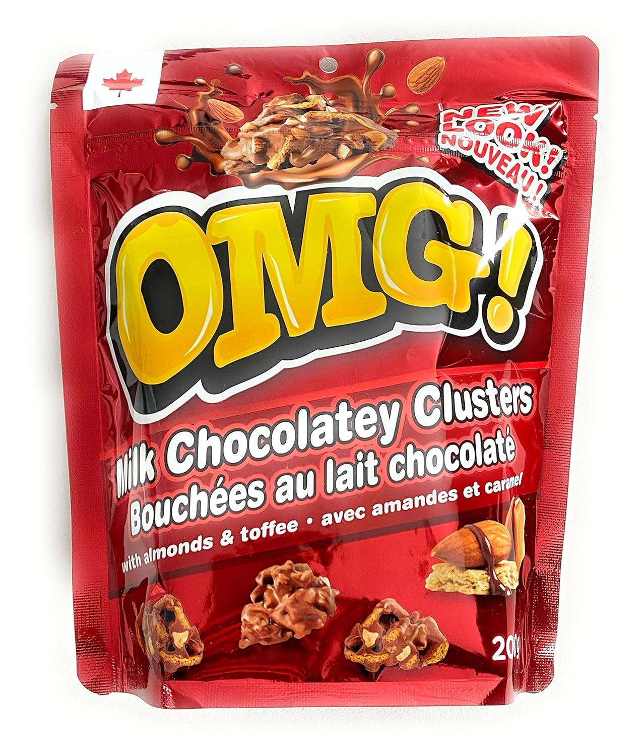 OMG! Milk Chocolate Clusters with Almond & Toffee 200g