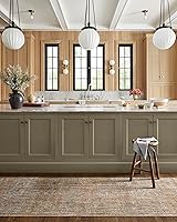 Vista 108 de Loloi Jean Stoffer Katherine Collection KES-02 Ocean/Coral 2'-7'' x 10'-0'', .25" Pile Height, Runner Rug