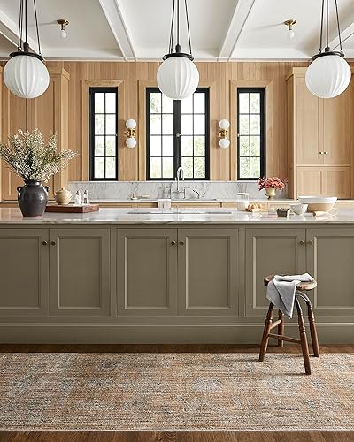 Miniatura 108 de Loloi Jean Stoffer Katherine Collection KES-02 Ocean/Coral 2'-7'' x 10'-0'', .25" Pile Height, Runner Rug