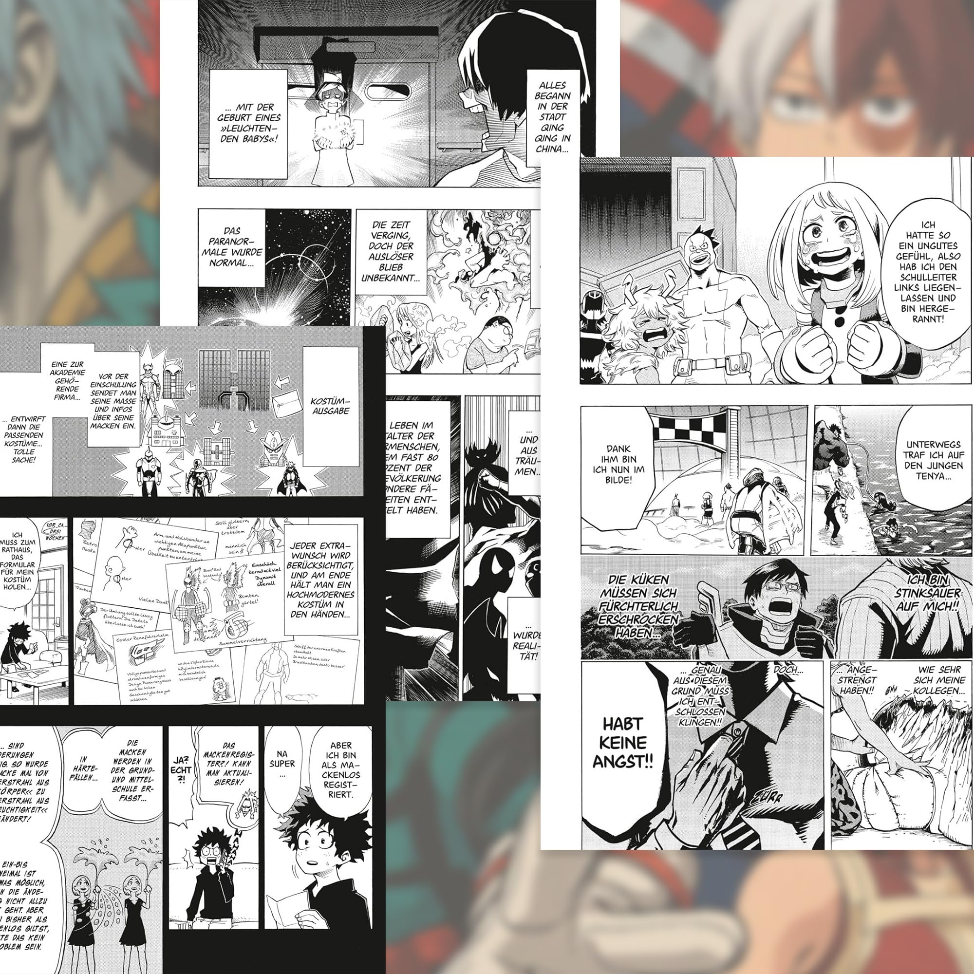 My Hero Academia Manga Box Set (Bände 1–7) – Offizielle Shonen Jump Edition auf Deutsch - MHA Komplettsammlung Teil 1 - Inkl. exklusivem Comic-Lesezeichen-| Anime & Manga für Sammler & Fans