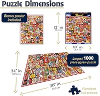 Vista 2 de White Mountain Puzzles Cheers - 1000 Piece Jigsaw Puzzle