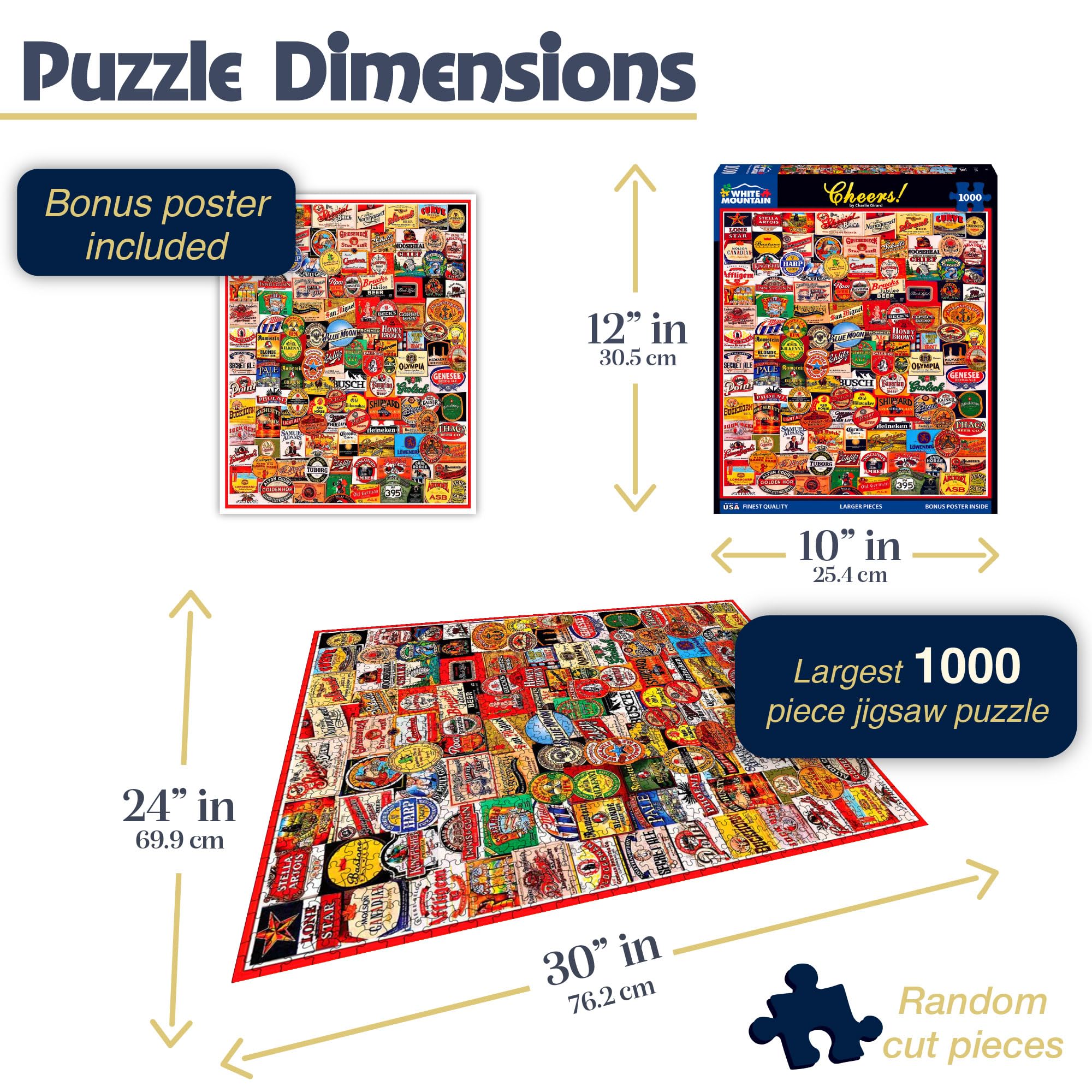 Educa - Craft Beers - 500 Piece Jigsaw Puzzle - Jigsaw Puzzles Direct