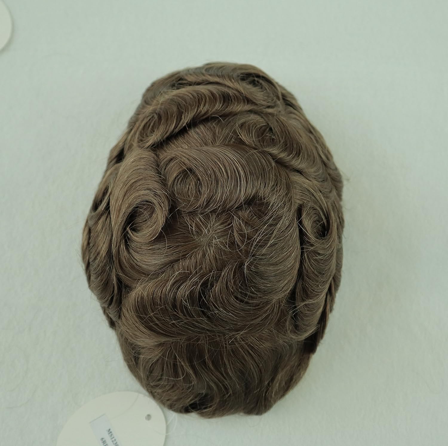 Hair System for Men Hair Replacement All Swiss Lace Breathable Natural Hairline Discount Unit Male Hairpieces Real Human Wig Toupee Adhesive Various Colors (#6RD)