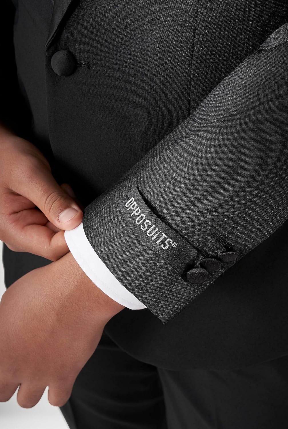 Opposuits Teen Boys Formal Outfit - Premium Tuxedo Suit - Slim Fit - Includes Blazer, Pants and Bow Tie