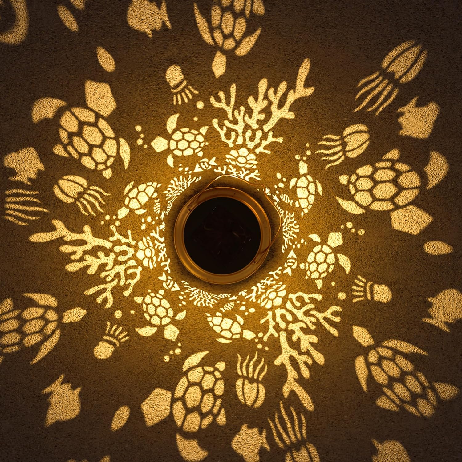 Sea Turtle Solar Lantern for Garden Outdoor Decor – Hanging Metal Light Decoration for Patio, Yard, Lawn, Pathway, Backyard – Birthday Gift for Mom, Women, Grandma - Image 4