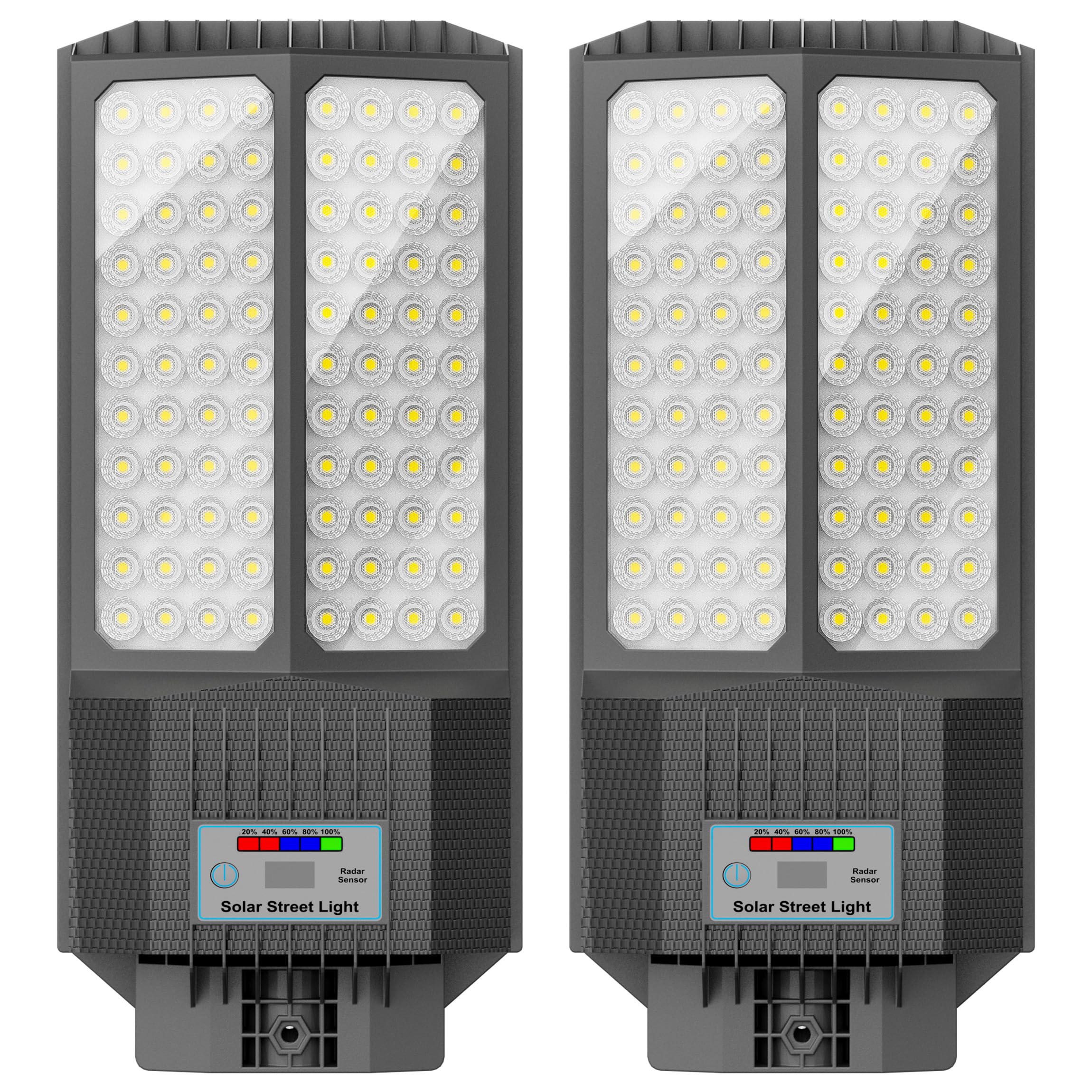 Photo 1 of Jadisi 2026 New Solar Street Light, Solar Street Lights Outdoor Waterproof Dusk to Dawn 7000K LED Security Flood Light with Motion Sensor and Remote Control for Pathway, Entryway & Yard