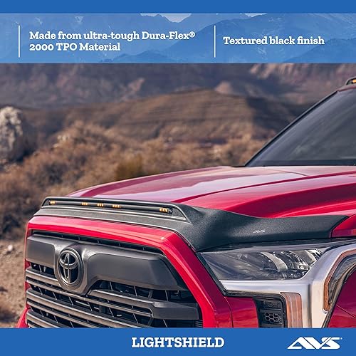 Miniatura 2 de Auto Ventshade AVS Protector de luz para capó Aeroskin  Compatible con Ford Ranger 2019 - 2023  Deflector de perfil bajoescudo de insectos - 1