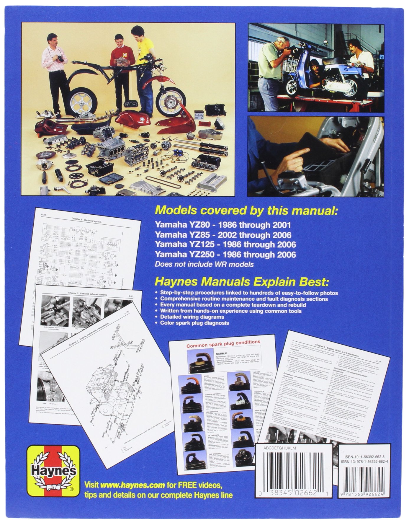 Haynes Manuels 2662 Manuel YAM YZ 2/STR 86-06