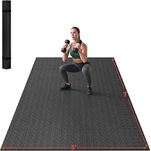 VTORY Extra Large Exercise Mat - 6x4/7x5/8x5/9x5/10x5x8mm