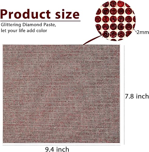 Vista 58 de Outus 12000 piezas de lámina de strass Bling Bling, calcomanías de strass, autoadhesivas, calcomanías para decoración de autos DIY, calcomanías