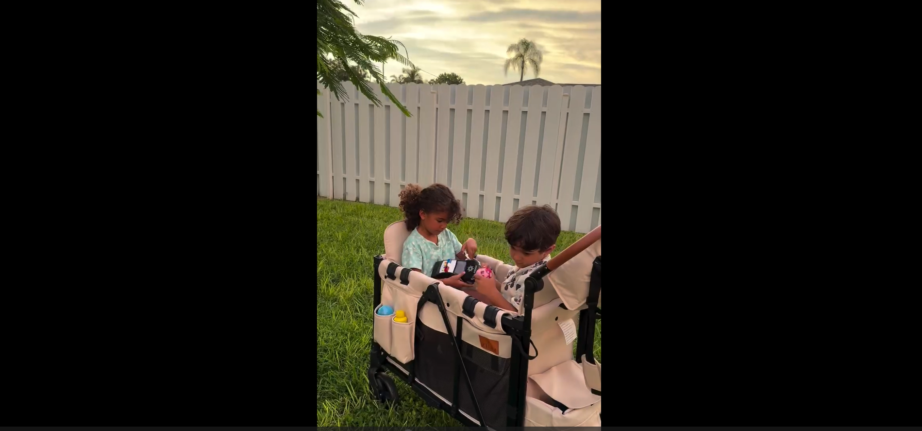 Amazon.com : ZTDM Wagon Stroller for 2 Kids, High Seat & 5 Point