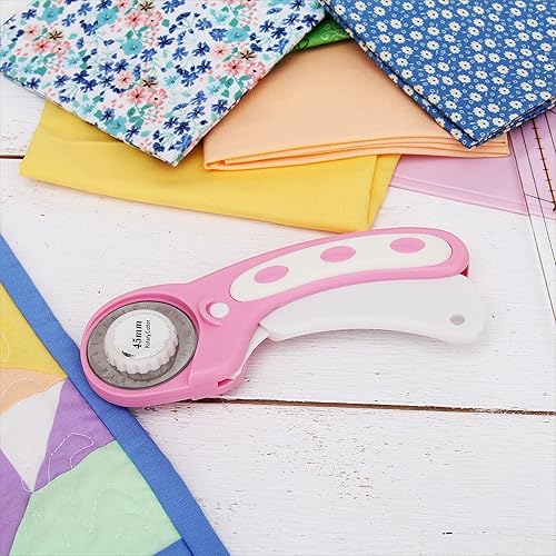 Miniatura 7 de Threadart Juego de cortadores rotativos  Kit de cortador de tela de 1.772 in con cuchilla, tapete de corte autocurable de doble cara de 11 x 17