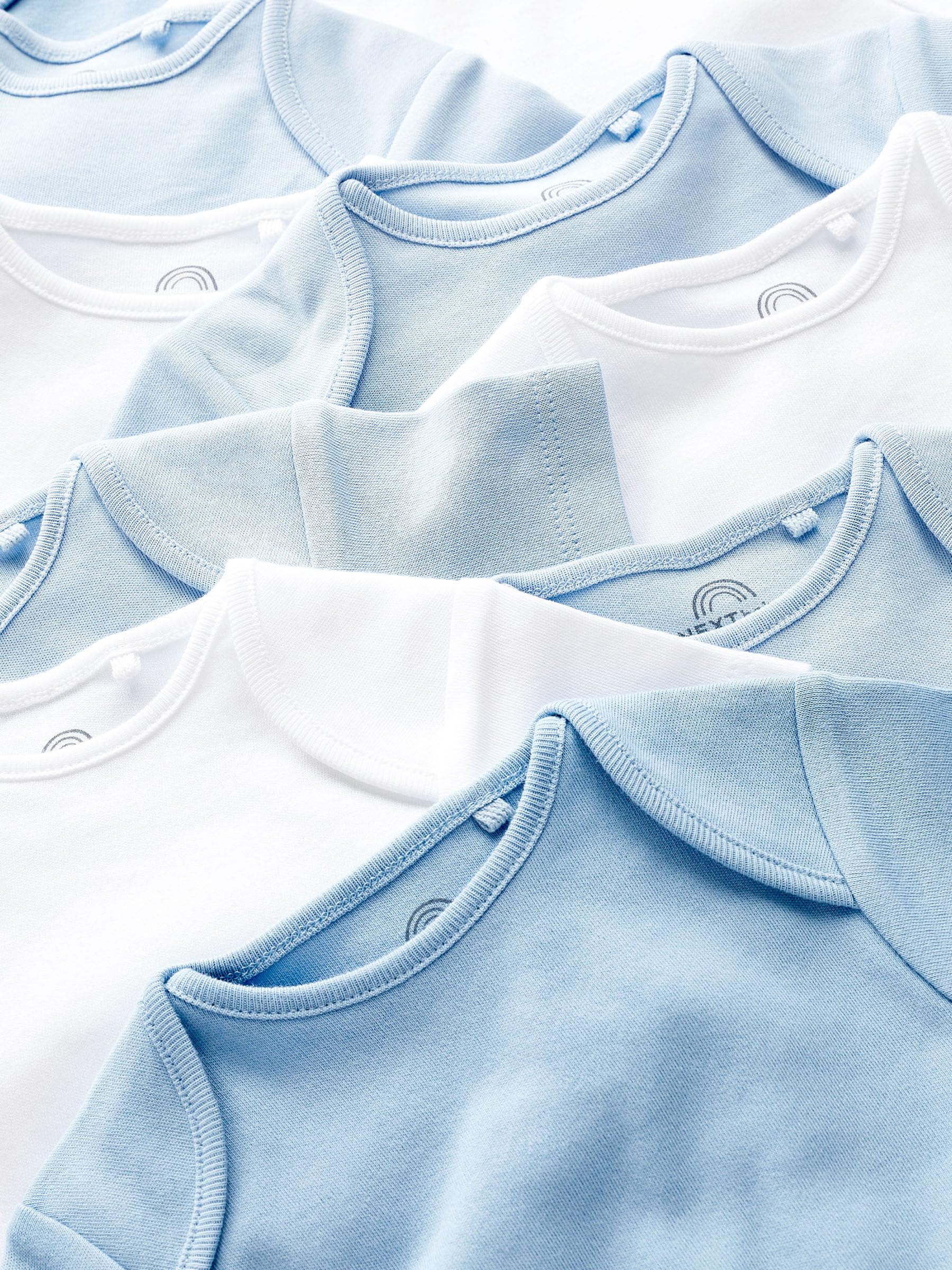 NEXT Babyboy Set di 10 Pagliaccetto in Tinta Unita Blu 12 Mois