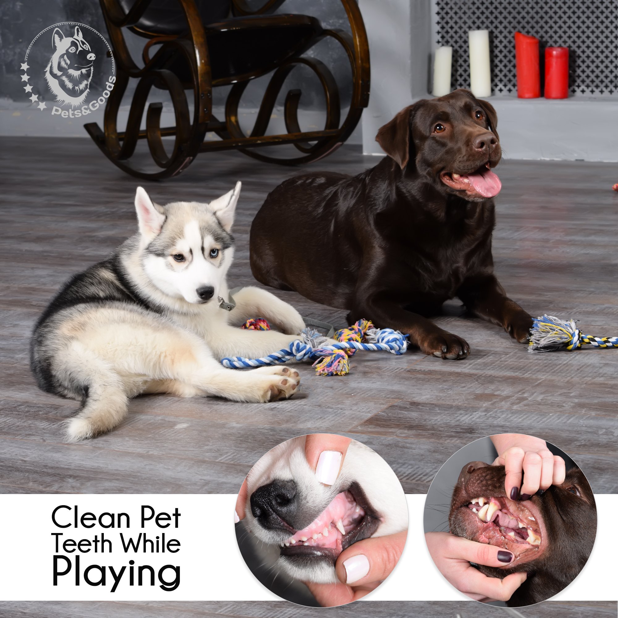 Juguetes para Perros – Juguetes para Masticar Perros – Juguetes para dentición de Cachorros –…