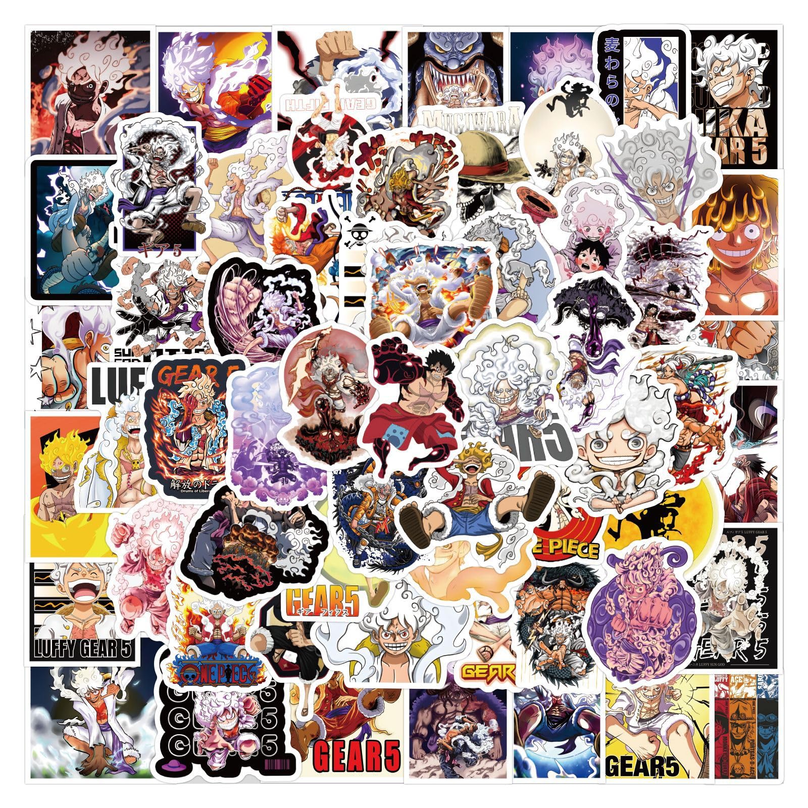Amazon.co.jp: ステッカー 50枚セット ギア5 アニメ シール 防水