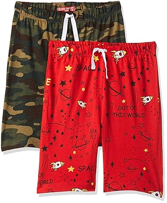 Cloth Theory Boys Regular fit Cotton Shorts (Pack of 2)