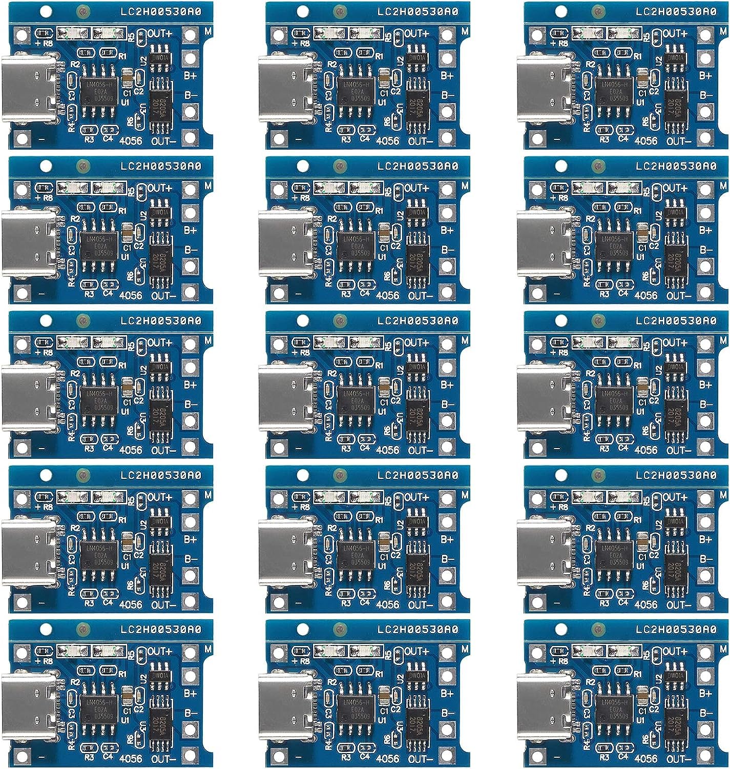 ROBOWAY 15CS TP4056 1A Li-Ion Lithium Battery Charging Module with Current Protection – Type C - Electronic Component - Charging Module Type C-image-39
