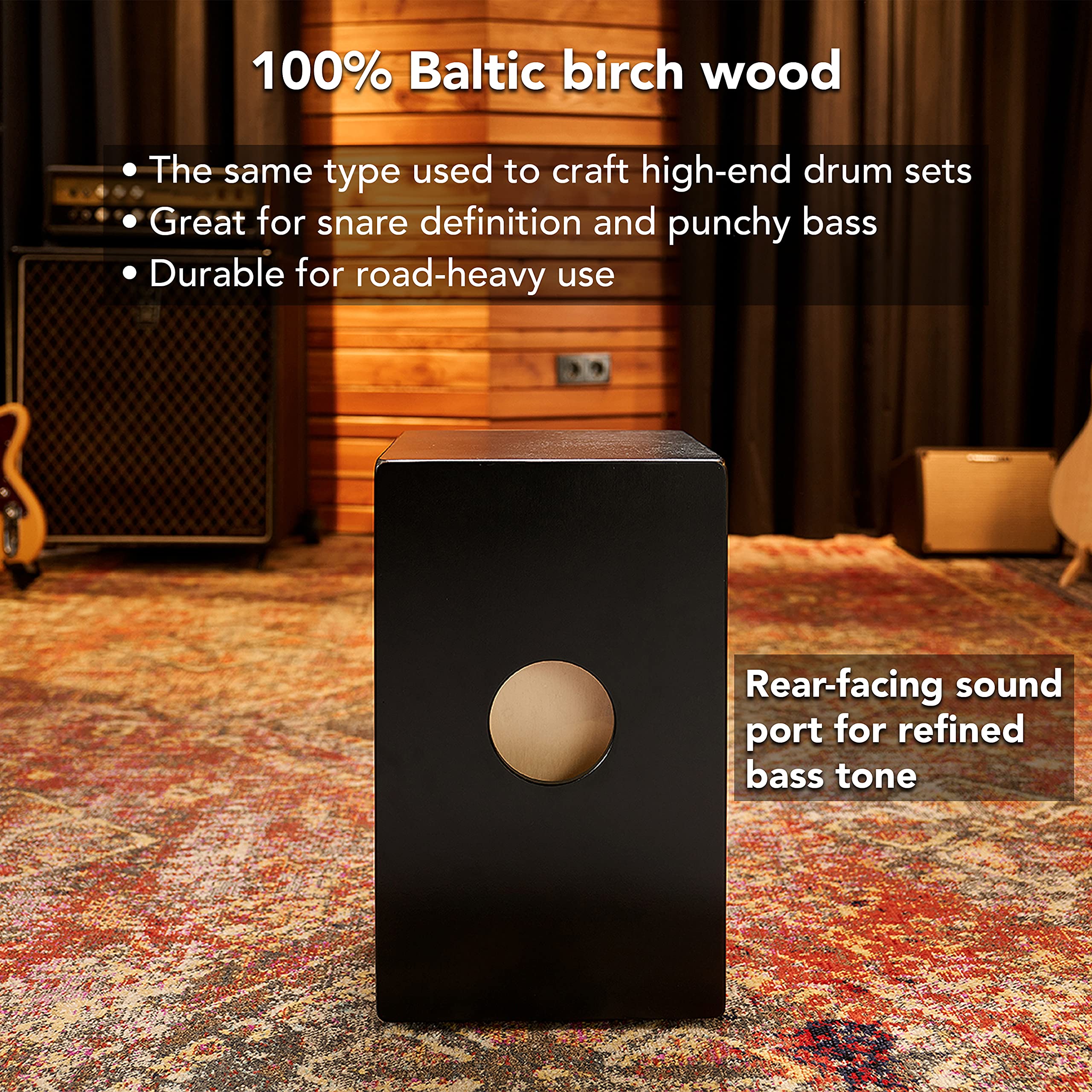 MEINL Percussion Pickup Cajon Box Drum with Internal Snares MADE IN