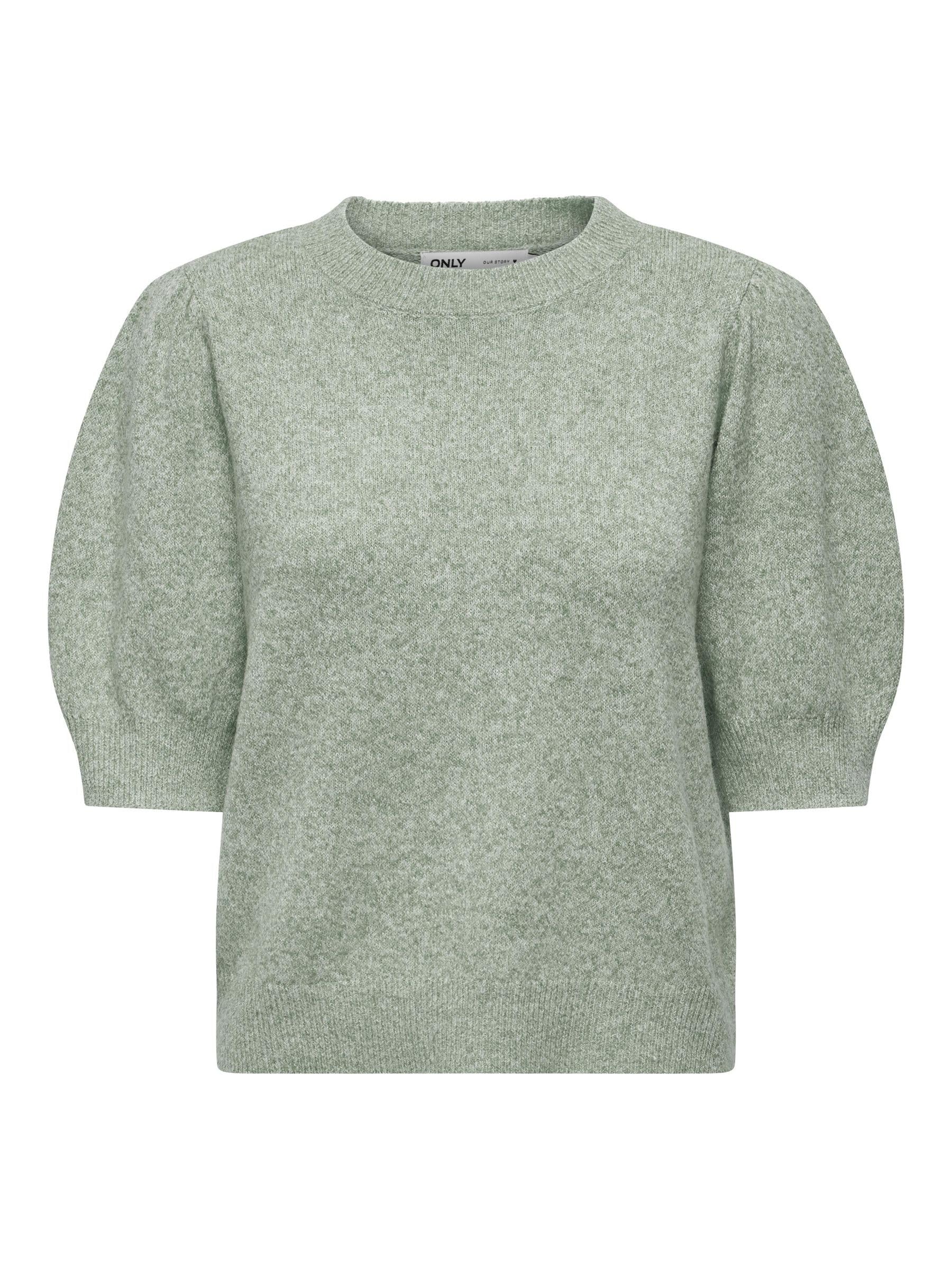ONLY Women's Knitted Jumper, Chinois Green/Detail:w. Melange, S