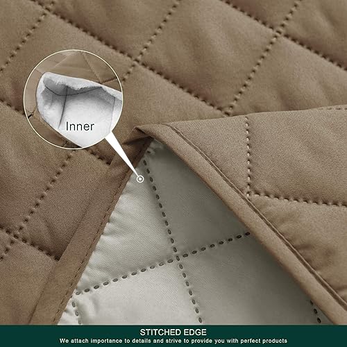 Vista 22 de Chun YI. - Funda reversible para sofá, funda para sillón, fácil de instalar, lavable, cubiertas para sala de estar. Negro