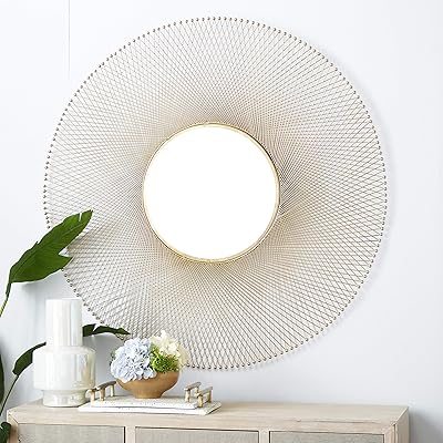 Deco 79 Metal Starburst Wall Mirror, 46