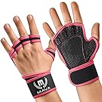 MAVA Open Gym Gloves for Men & Women; Padded Weight Lifting Gloves with Wrist Support for Comfort, Protection; Strong-Grip Fingerless Design for Men & Women; Anti-Sweat Gym Accessories