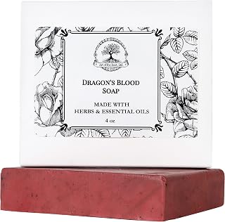 Art of the Root Dragon's Blood Soap Bar Handmade with Shea Butter & Essential Oils | Herbal Body Cleanser Bar | Conjure, Wiccan Pagan & Magick | Love Power Purification & Protection Rituals