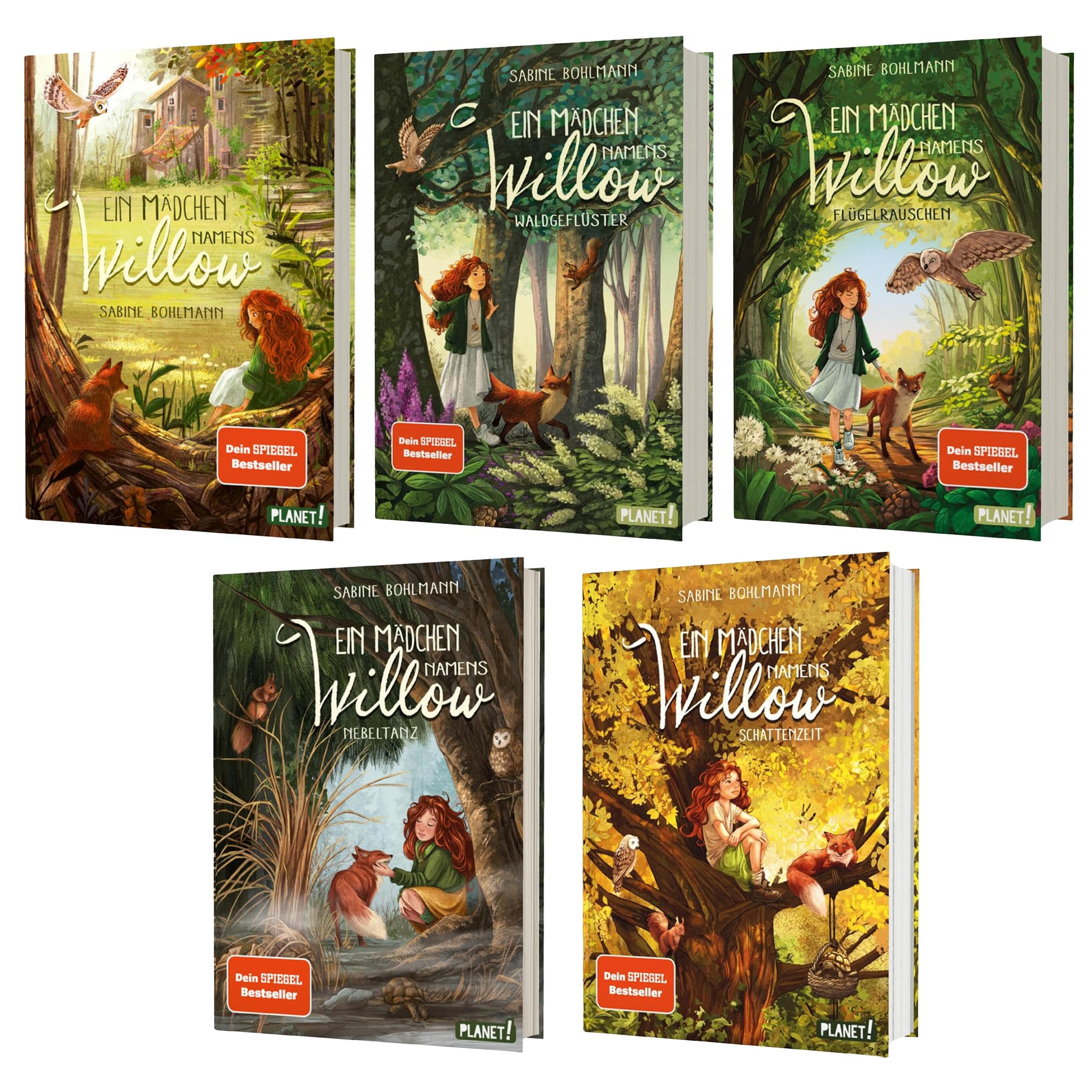 Ein Mädchen namens Willow Band 1–5 von Sabine Bohlmann – Kinderbuch-Set ab 10 Jahren mit exklusivem Lesezeichen & Zauberhafte Geschichten über Freundschaft Hexenkraft & die Magie des Waldes