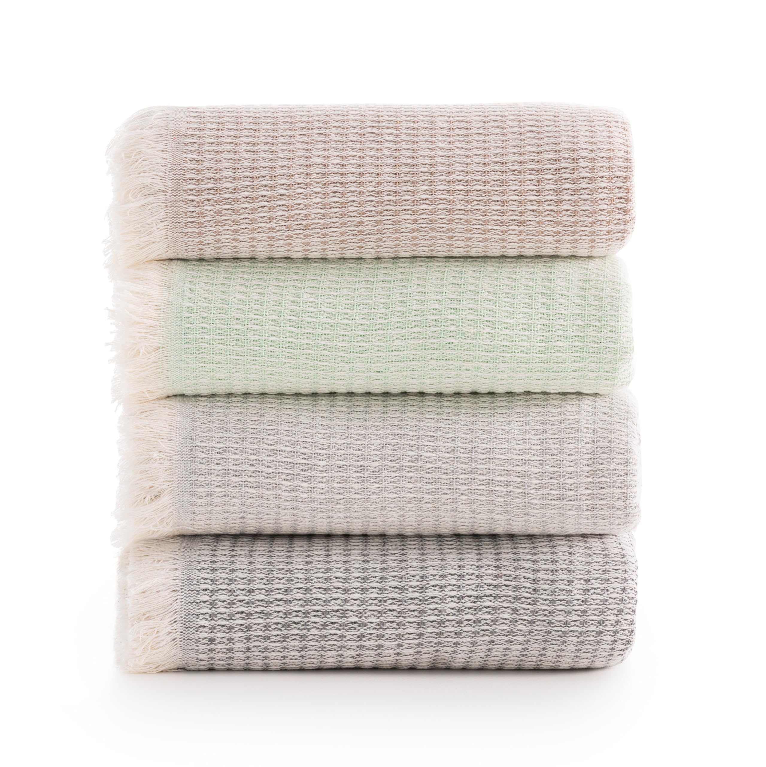 Utopia Bedding Katoenen Wafeldeken 300 GSM [Houtskool -228x182 cm ], zacht, lichtgewicht, ademend dekbed voor alle seizoenen
