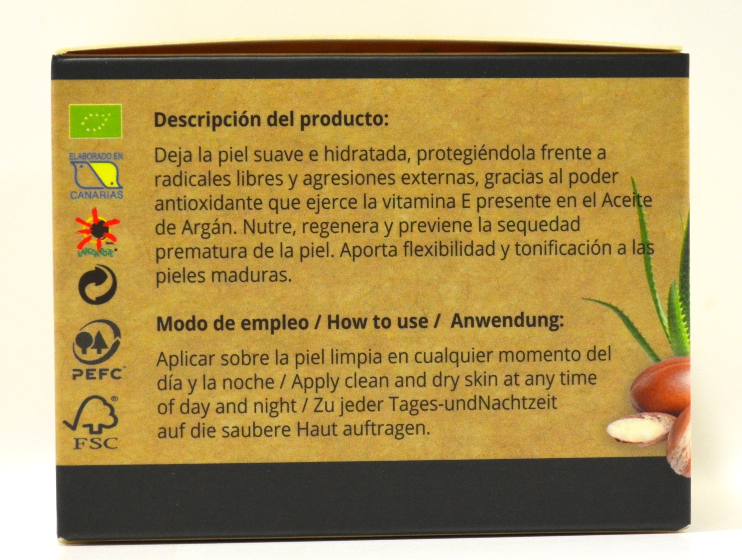 Lanzaloe Argan oil cream with Aloe Vera 250ml, 250 ml (Pack of 1) - Image 3