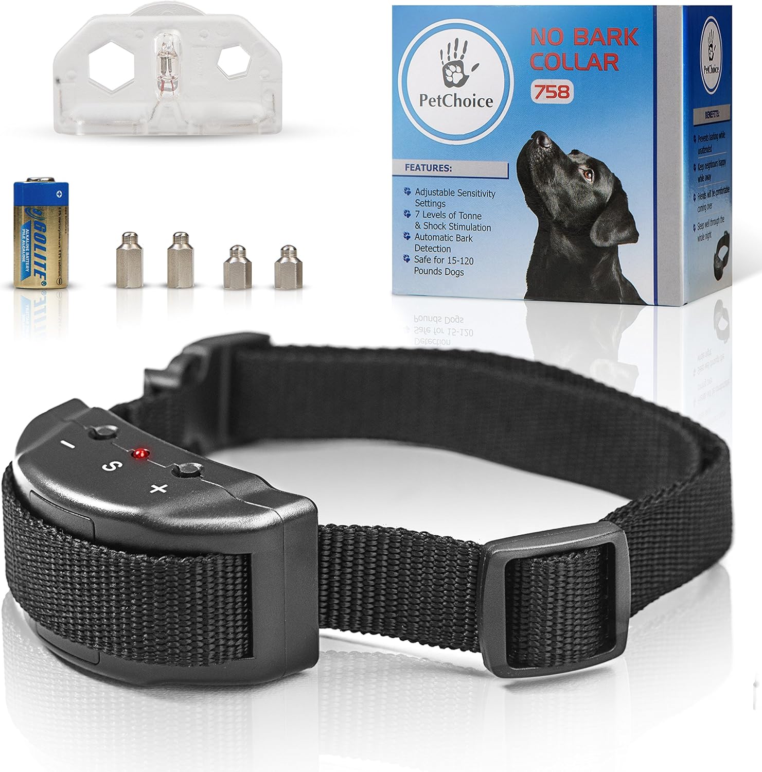 PetChoice Bark Collar [Humanity Device] — Dog Shock Beep AntiBarking Collar — No