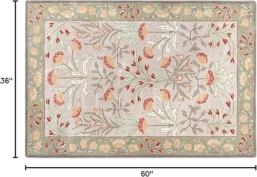 Miniatura 9 de Allen Home - Alfombra de lana  Alfombra decorativa tradicional persa natural Nicol  Alfombras de área adecuadas para sala de estar, dormitorio,