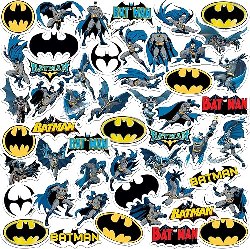 Miniatura 7 de Batman - Paquete variado de calcomanías de vinilo grandes de lujo para laptop, botella de agua, álbumes de recortes, tableta, monopatín,