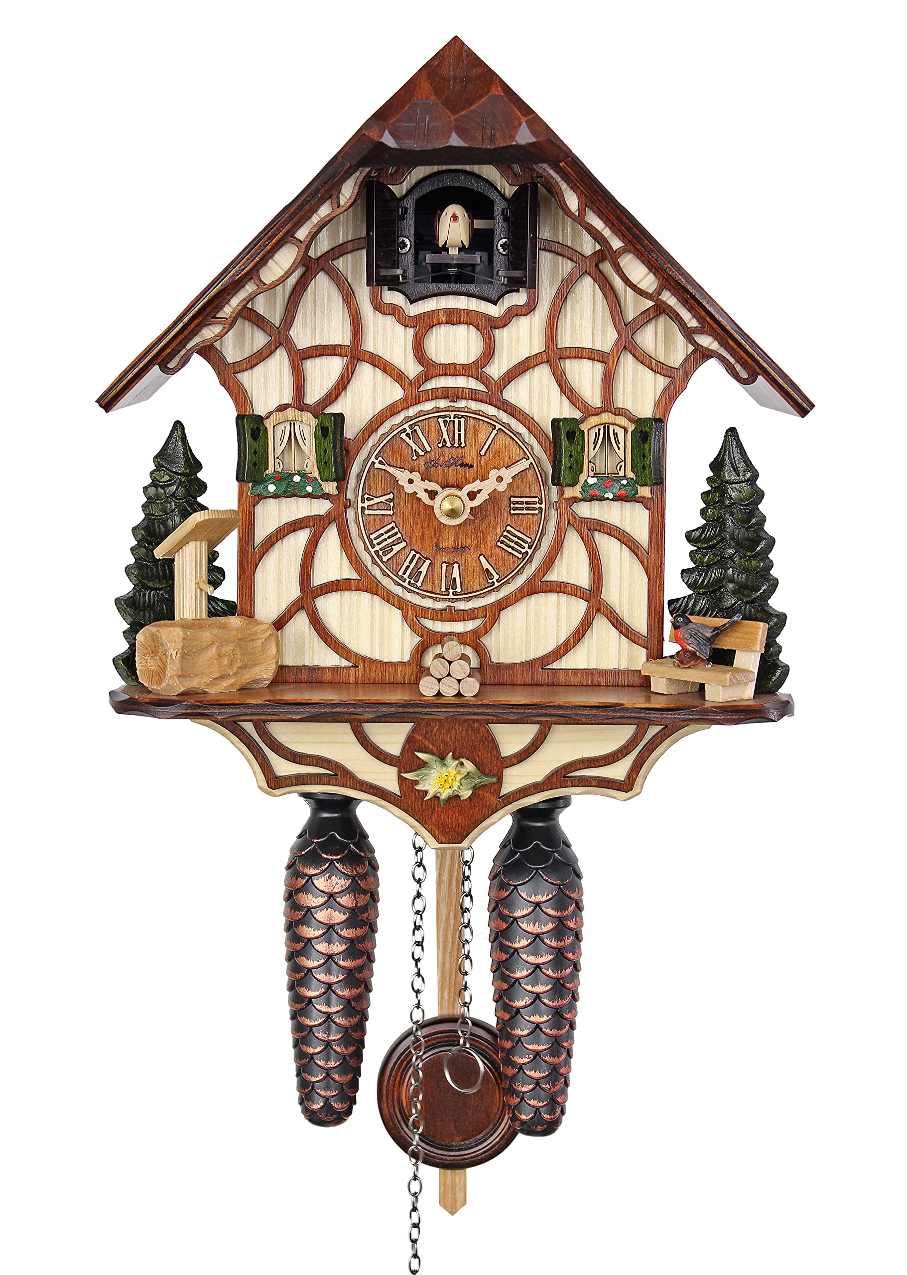 Reloj de Cuco Adolf Herr Elegancia y Tradición Alemana de Cuarzo