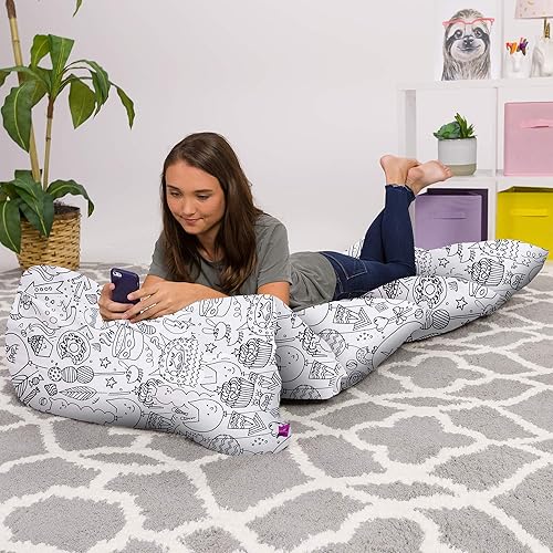 Miniatura 25 de Funda de almohada de suelo para niños, fundas de cojín y tumbona de alta calidad para almohadas (almohadas King no incluidas), regalos para niñas