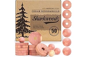 CedarSense: Natural Cedar Balls & Cedar Rings for Clothes Storage