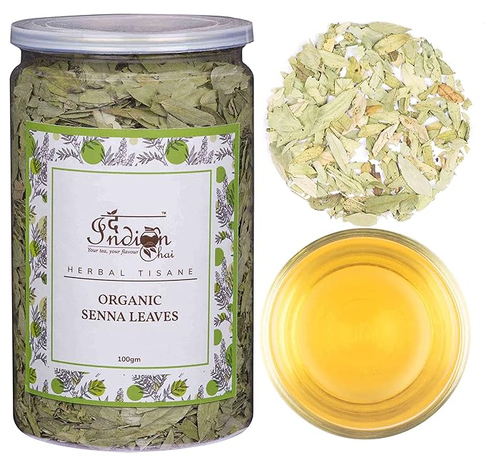 The Indian Chai Organic Senna Tea Leaves (100Gram) Senna Leaves