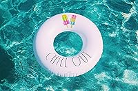 Vista 3 de Rae Dunn x CocoNut Float Junior Ring Float - Balsa inflable de 32 pulgadas y tubo interior de agua duradero - Conducción estable para fiestas